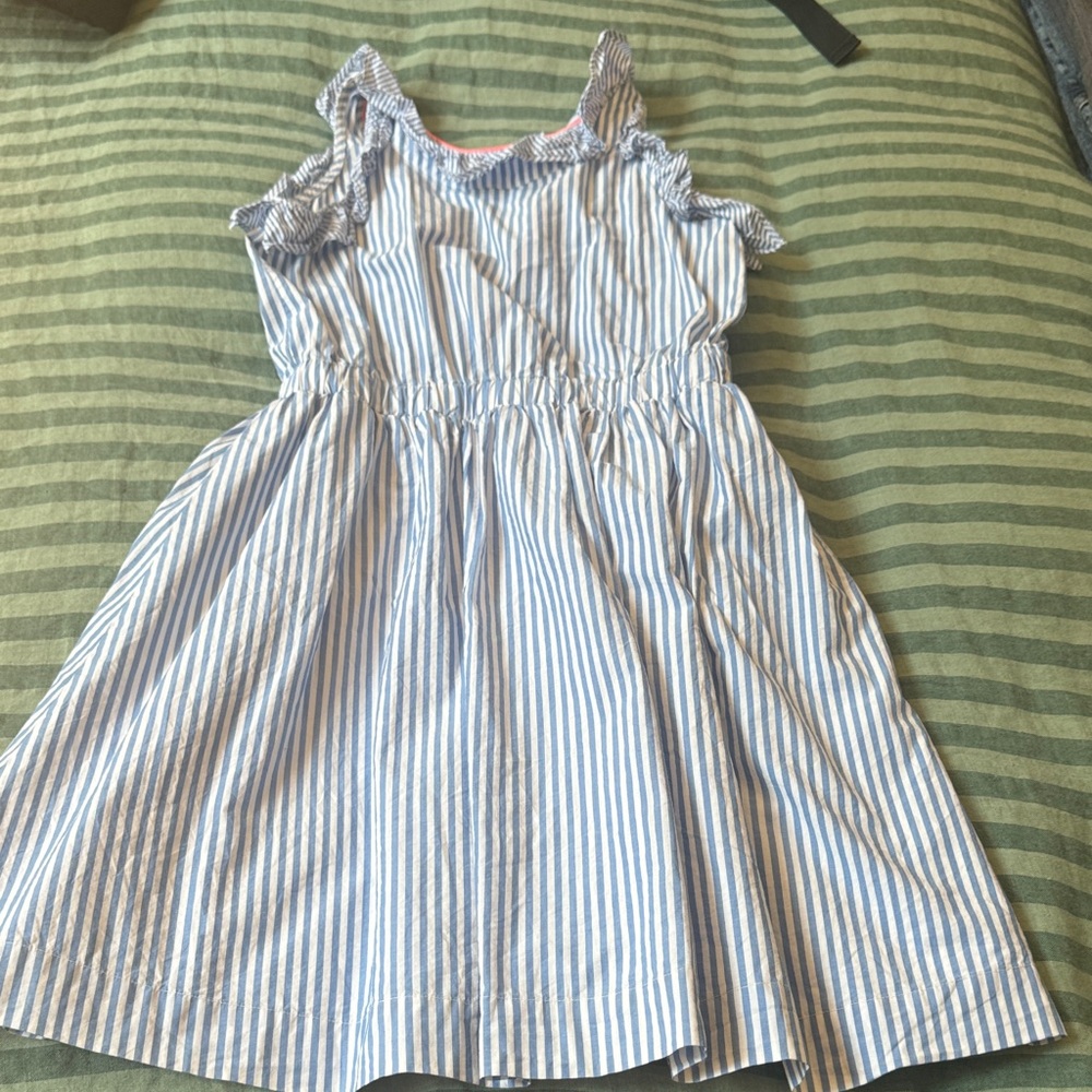 Crewcuts Striped Blue and White poplin Dress